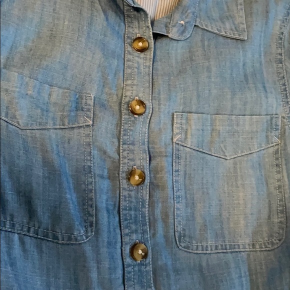 Vineyard Vines Tencel Dress (8) cute details, Blue - Picture 12 of 14